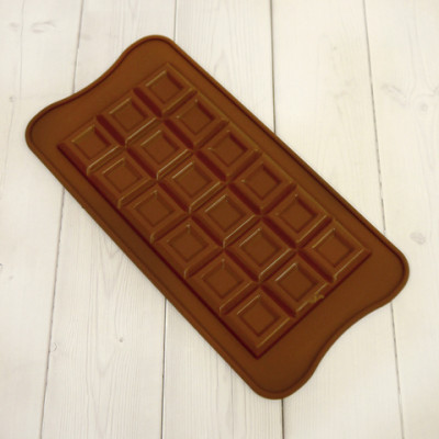 Форма для шоколада силиконовая "Плитка дольки" 8*16,5см 630071