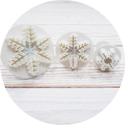 Плунжеры (вырубки) Снежинка новая набор (3шт)651028