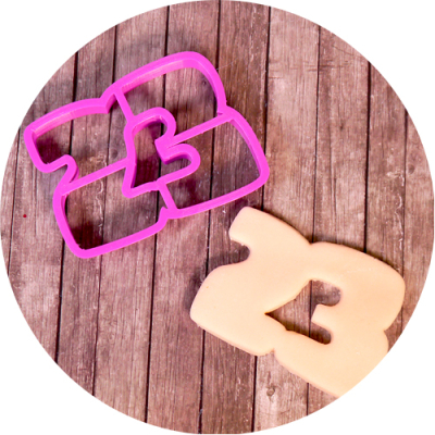 Вырубка для пряника "Цифра 23" пластик, 11*8см 640010